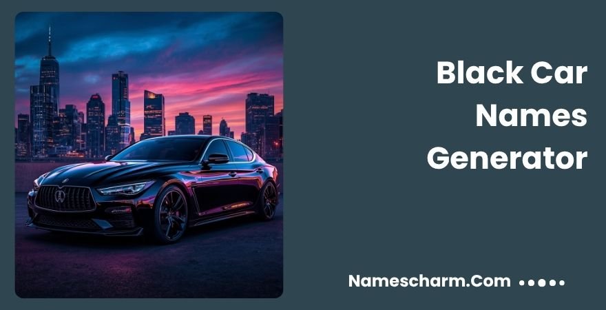 Black Car Names Generator